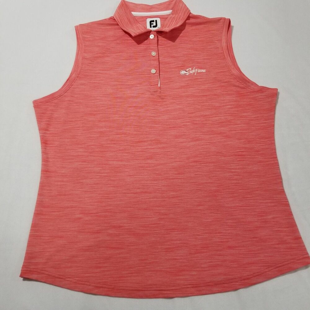 FootJoy Golf Polo Womens XL Sleeveless Top Activewear Pickleball